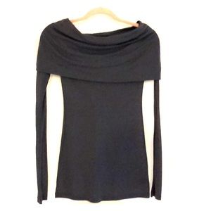 Charcoal Gray Scoopneck